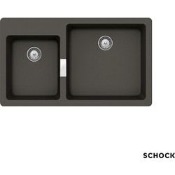 Schock Cristalite Manhattan Ένθετος Νεροχύτης Γρανίτη Ματ Asphalt 86x50cm 30291-1421