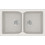 Sanitec Classic 340 Υποκαθήμενος Νεροχύτης Γρανίτη Ματ Metallic Ice 78x50cm