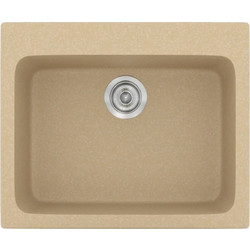 Sanitec Classic 331 Υποκαθήμενος Νεροχύτης Γρανίτη Ματ Granite Cappuccino 60x50cm
