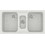 Sanitec Classic 325 Επικαθήμενος Νεροχύτης Γρανίτη Ματ Granite White 97x51cm
