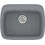 Sanitec Classic 313 Επικαθήμενος Νεροχύτης Γρανίτη Ματ Metallic Silver 58x50cm