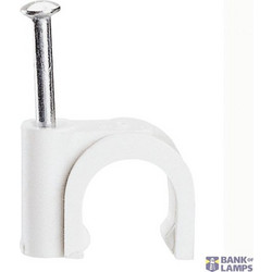 Cable clip Fixfor - for concrete materials - for cable 10 mm - white