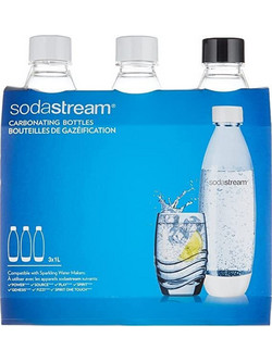 Sodastream Μπουκάλι Νερού Γυάλινο με Βιδωτό Καπάκι Λευκό
