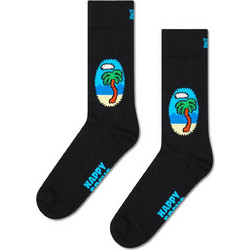 Happy Socks Palm Ανδρικές Κάλτσες Μαύρο P002603