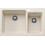 Blanco Naya 8 Ένθετος Νεροχύτης Γρανίτη Soft White 81.5x50cm