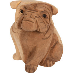 ΕΠΙΤΡΑΠΕΖΙΟ ΔΙΑΚΟΣΜΗΤΙΚΟ DOZER BULLDOG ΞΥΛΟ SUAR ΣΕ ΦΥΣΙΚΟ ΧΡΩΜΑ 9x8x12
