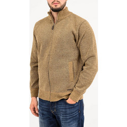 Lexton AW26 Ανδρική Ζακέτα Πλεκτή με Κουκούλα και Φερμουάρ Κάμελ 19.38.SINIL CARDIGAN