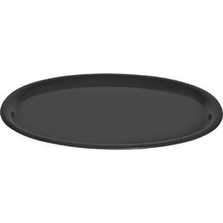 Σετ 12 τεμ. - Δίσκος Οβάλ 29,5x21cm Μαύρος - SKU -407401