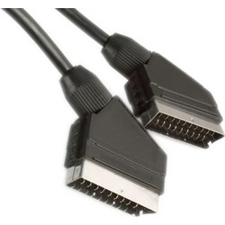 POWERTECH καλώδιο Scart 21pin σε Scart 21pin CAB-S003, 3m, μαύρο