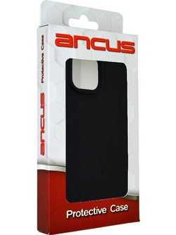 Ancus Silicone Liquid Back Cover Black (iPhone 15 Plus)