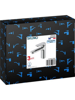 BRUNO μπαταρία νιπτήρα M11570-235C, αναμεικτική, ασημί