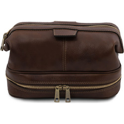 Tuscany Leather Jacob TL142204 Dark Νεσεσέρ Ταξιδίου με Θήκες 25x13x17cm Σοκολατί