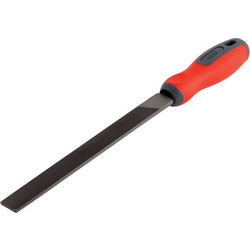 Λίμα Πλακέ 200mm SINGLE CUT Λαβή 2 Υλικών 04011138