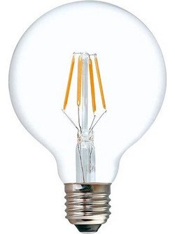 pakoworld 342-000069 - Λαμπτήρας LED G80 Bulb pakoworld 4W E27 2700K 200-220V clear