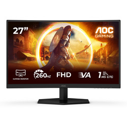 AOC C27G42ZE VA HDR Curved Gaming Monitor 27" 1920x1080 FHD 260Hz 1ms