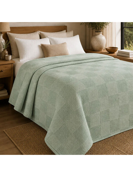 Κουβέρτα Πικέ Marco Mint 170x260cm