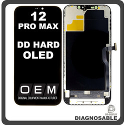 For Apple iPhone 12 Pro Max (A2411, A2342) DD HARD OLED Display + Touch Screen Digitizer Diagnosable Black