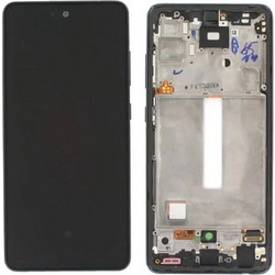 Αυθεντική Οθόνη Samsung A52 4G A525 / A52 5G A526 Black (Samsung Service Pack GH82-25524A)
