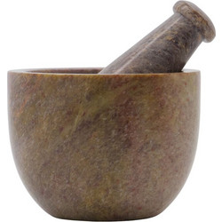 House Doctor - Mortar with Pestle - Brown - Home and Kitchen