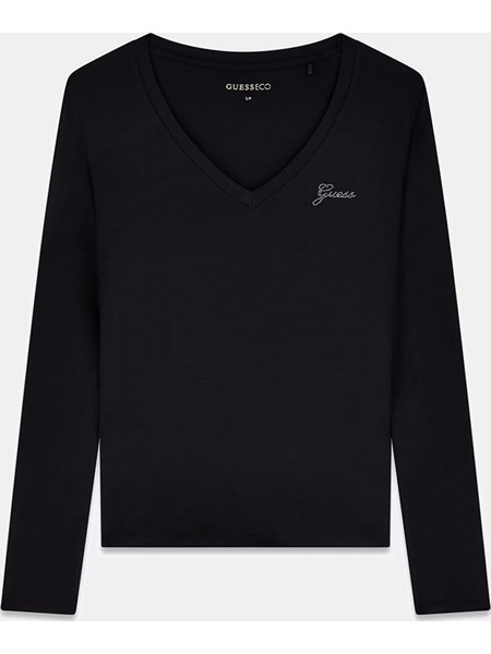 GUESS NEW LS VN MINI LOGO TEE ΜΠΛΟΥΖΑ ΓΥΝΑΙΚΕΙΟ W6BI56K6890-JBLK Black
