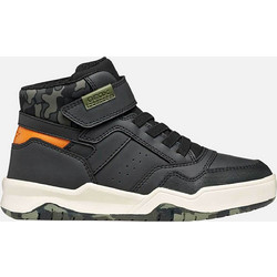 Geox Παιδικά Sneakers Μποτάκια Μαύρα J367RF0MEMNC9056