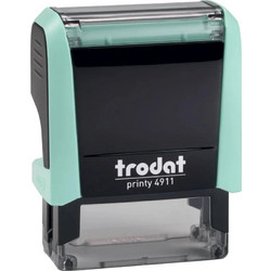 Σφραγίδα Trodat 4911 Printy 4.0 Παστέλ Green Ταμπόν Μελάνι Μαυρο Διαστ 38x14 Mm 179596