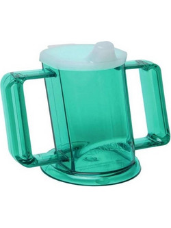Mug for a disabled person Green 21251