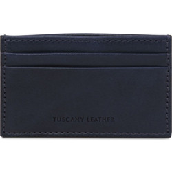 Leather card holder - Μπλε σκούρο