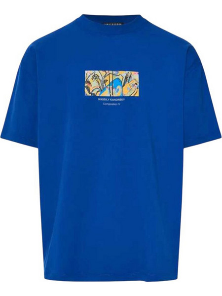 FUNKY BUDDHA U PRINTED T-SHIRTS - FBU01460804-BLUEPRINT BLUE