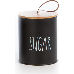 Δοχειο για Ζαχαρη Μεταλ''sugar''10,4x10,4x13 nef nef Homeware Black 10,4x10,4x13