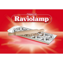 Φόρμα για τορτελίνια και ξύλινος πλάστης Raviolamp