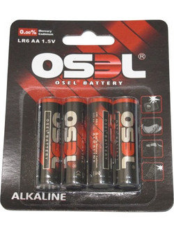 OSEL Αλκαλικές μπαταρίες LR6 AA τετράδα σε blister pack