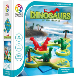 SmartGames Το Νησί των Δεινοσαύρων Επιτραπέζιο Παιχνίδι για Παιδιά 6+ Ετών για 1 Παίκτη