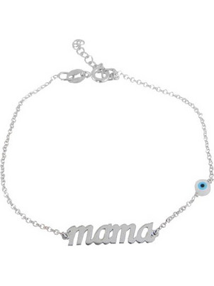 Ασημένιο βραχιόλι mama 925