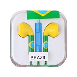 Handsfree Ακουστικά iPhone World Cup Brazil Συμβατά