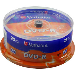 Verbatim DVD-R 120 4.7GB 16x Cake Box x50 (43548)
