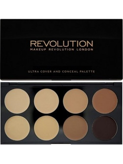 Makeup Revolution Ultra Cover & Conceal Medium Dark Colour Corrector Palette 10gr