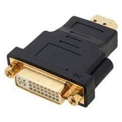Adapter DeTech DVI-D F - HDMI, Black (17101)