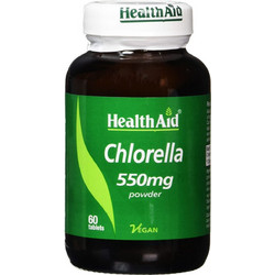 Health Aid Chlorella 550mg Φυτικές Ίνες 60 Ταμπλέτες