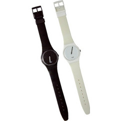 Swatch Γυναικείο Ρολόι με Μαύρο Λουράκι GZS10