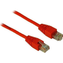 Inter-Tech U/UTP Cat.5 Καλώδιο Δικτύου Ethernet 1m Red