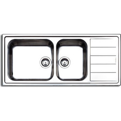 Apell Linear 8516 Ένθετος Νεροχύτης Inox Αντιστρεφόμενος Ματ 116x50cm