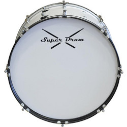 SUPER DRUM LMB2212A 22" X 12" WHITE ΓΚΡΑΝΚΑΣΣΑ ΜΠΑΝΤΑΣ