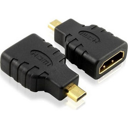 ADAPTER HDMI-A JACK (FEMALE) TO HDMI D MICRO (MALE) BLACK VOLTE-TEL