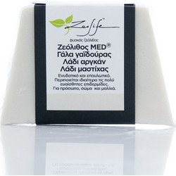 Σαπούνι με ζεόλιθο MED(R) γάλα γαϊδούρας, λάδι αργκάν και λάδι μαστίχας