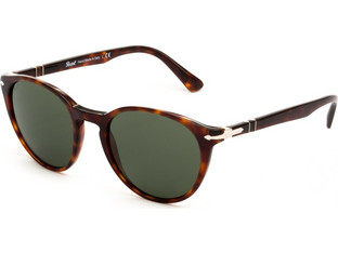 Persol PO3152S 901531 Ανδρικά Γυαλιά Ηλίου Στρογγυλά Κοκάλινα Ταρταρούγα με Πράσινο Polarized Φακό