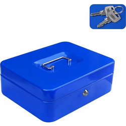 Φορητό Μεταλικό Ταμείο KS-200A Mini Portable Steel Metal Cash Box Blue (oem)