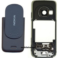 Μεσαίο πλαίσιο & Καπάκι Μπαταρίας Nokia N73 Black Original