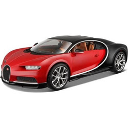 Bburago Bugatti Chiron Red Μεταλλικό Μοντέλο Αυτοκίνητου 1:18