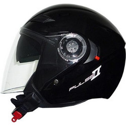 Str Pulse 2 Black Κράνος Μηχανής Jet 1050gr